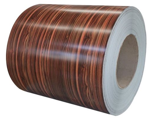 1200MM Renkli Kaplamalı Sac Rulo 0.2MM Simülasyon Ahşap Tahıl JIS DIN