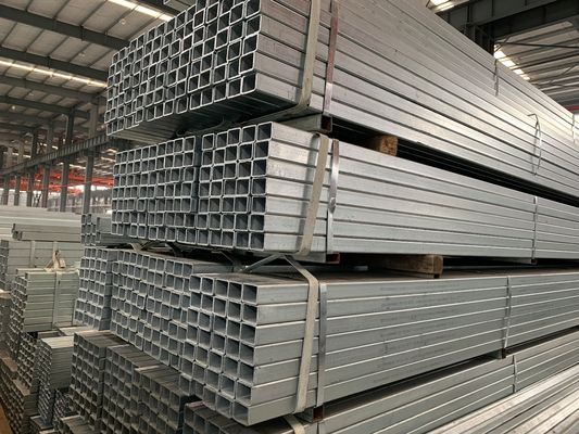 Galvanizli Kare Dikdörtgen Çelik Borular Sıcak Daldırma İçi Boş Bölüm Sera
