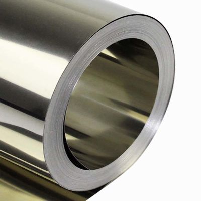 SUS302 8K Parlak Yüzey Paslanmaz Çelik Şerit Bobin Dekoratif Metal Asansör için 50.0mm