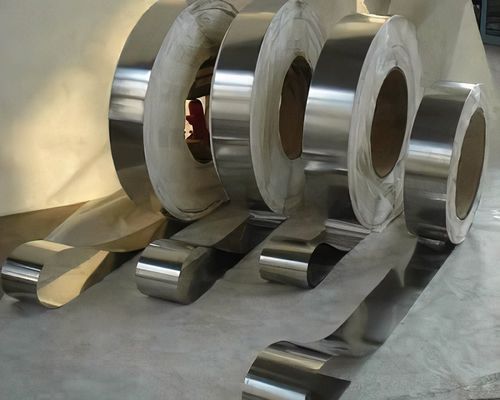 SUS302 8K Parlak Yüzey Paslanmaz Çelik Şerit Bobin Dekoratif Metal Asansör için 50.0mm